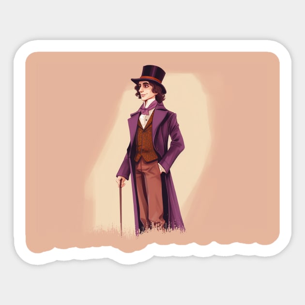 Willy Wonka Sticker by Pixy Official